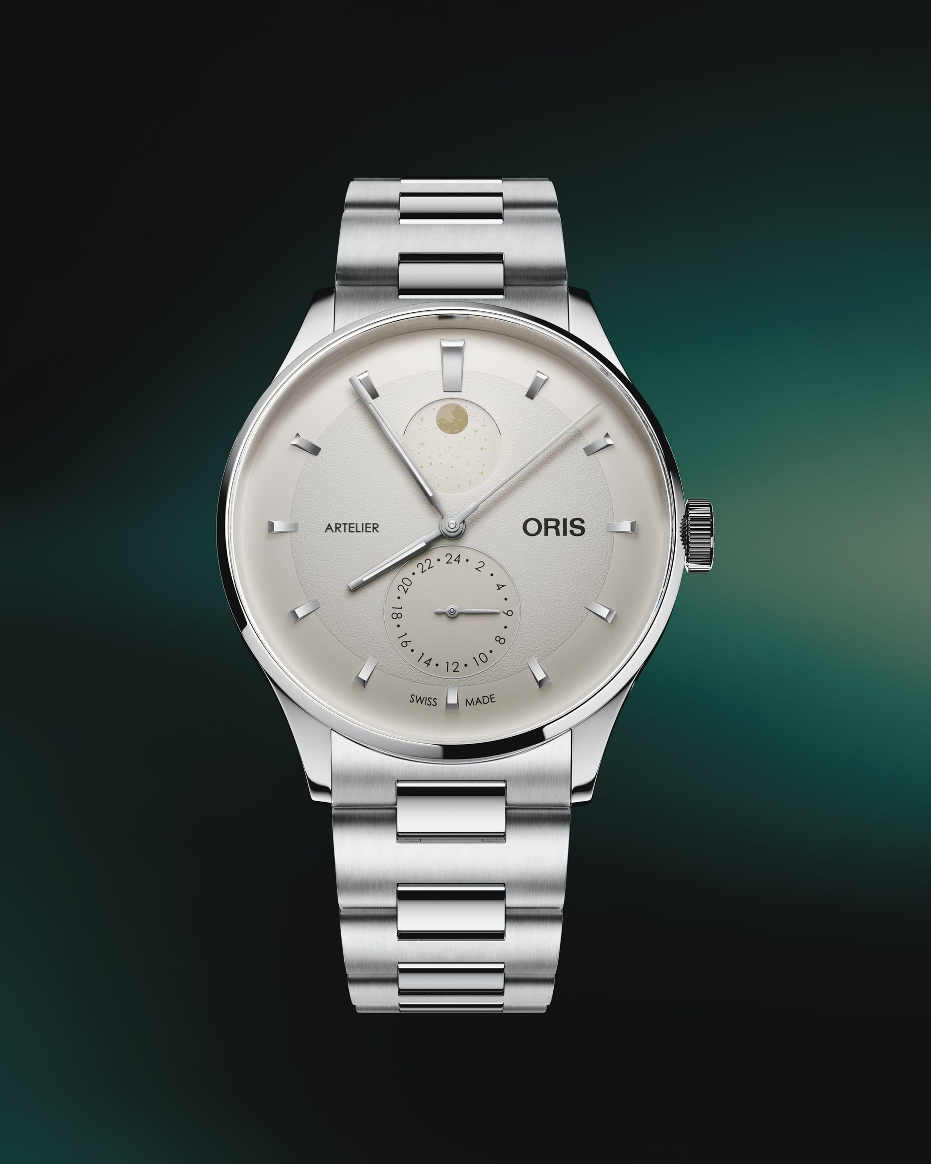 オリス(ORIS) NEW アートリエ コンプレケーション 39.5mm ホワイト 01